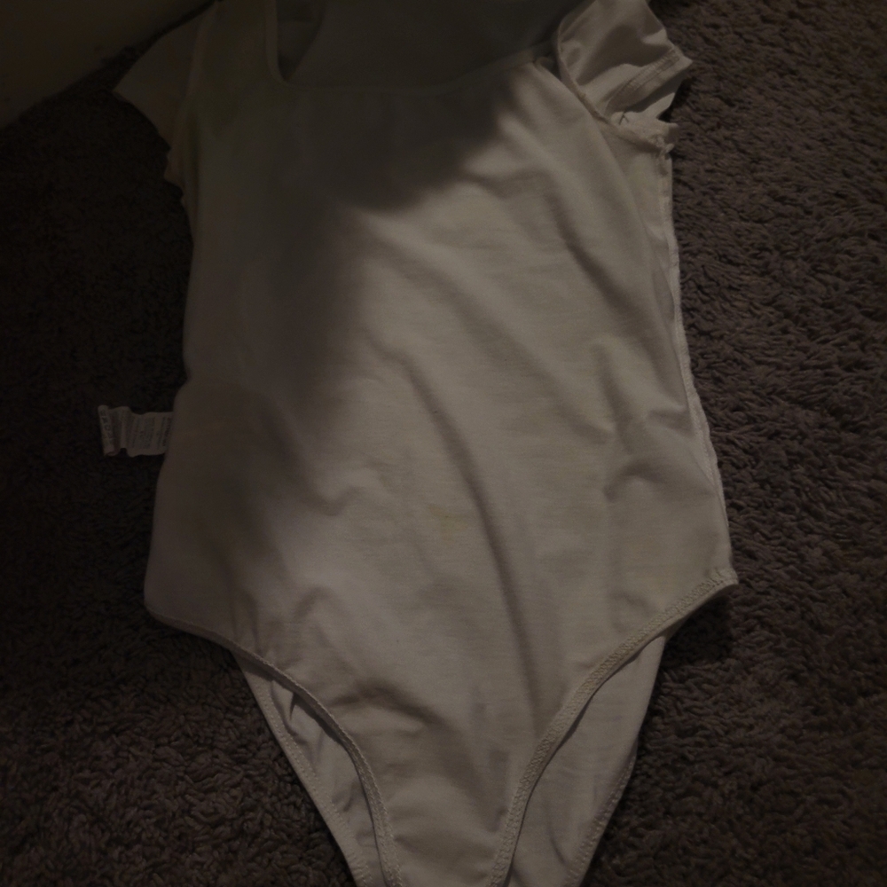 White Short Sleeve Bodysuit